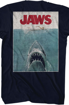 Front & Back Movie Poster Jaws T-Shirt