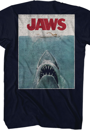 Front & Back Movie Poster Jaws T-Shirt