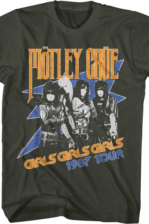 Girls Girls Girls 1987 Tour Motley Crue T-Shirt