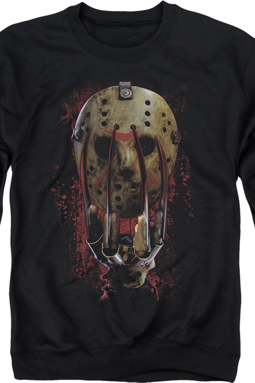 Glove And Mask Freddy vs. Jason Sweatshirt