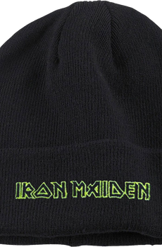 Green Logo Iron Maiden Cuff Beanie