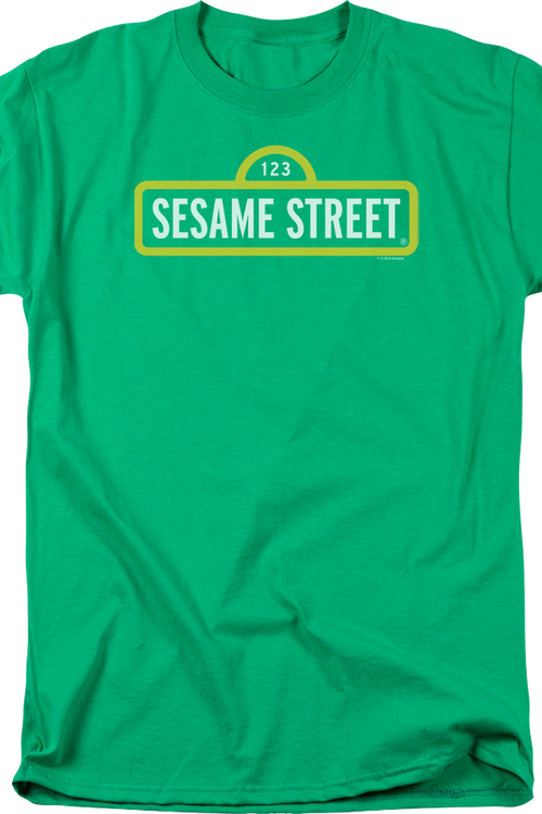 Green Sign Sesame Street T-Shirt