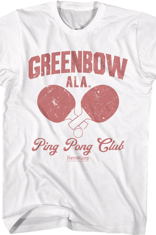 Greenbow Ping Pong Club Forrest Gump T-Shirt