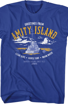 Greetings From Amity Island Jaws T-Shirt