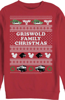 Griswold Faux Ugly Sweater Christmas Vacation Sweatshirt