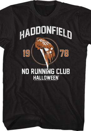 Haddonfield No Running Club Halloween T-Shirt