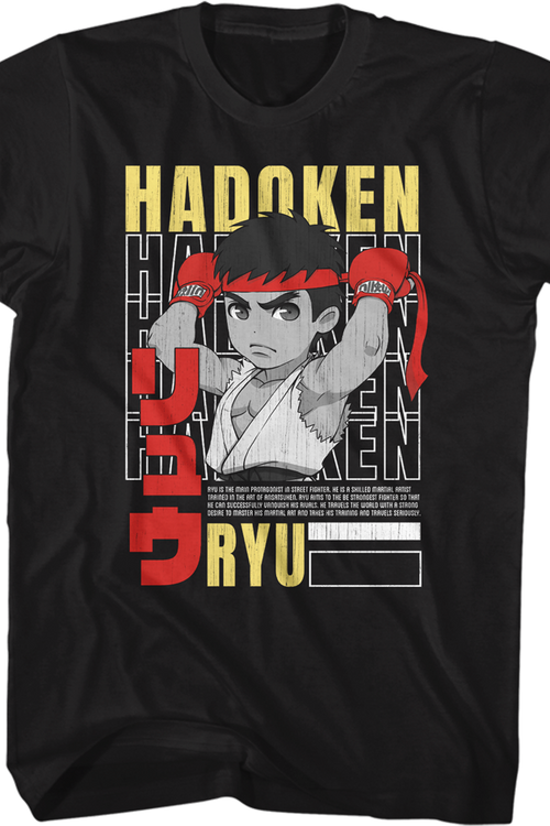 Hadoken Ryu Street Fighter T-Shirt