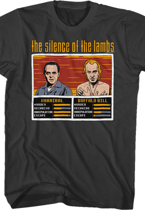 Hannibal And Buffalo Bill Video Game Silence Of The Lambs T-Shirt