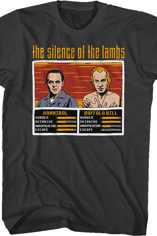 Hannibal And Buffalo Bill Video Game Silence Of The Lambs T-Shirt