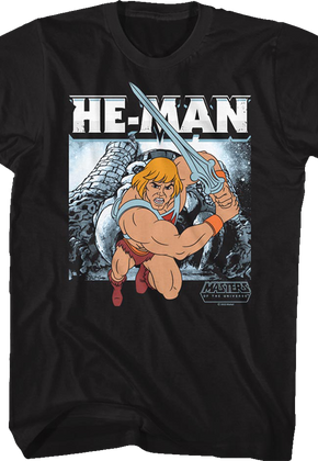 He-Man Castle Grayskull Action Pose Masters of the Universe T-Shirt