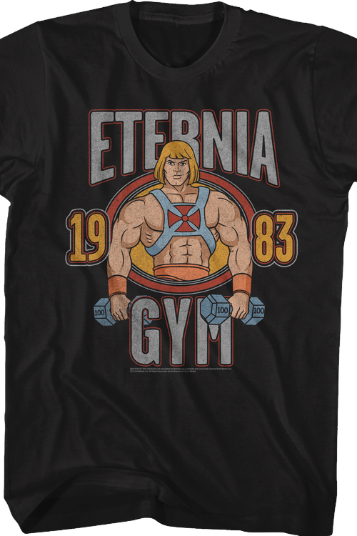 He-Man Eternia Gym Masters of the Universe T-Shirt