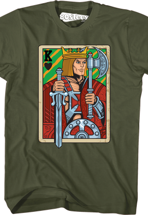 He-Man King Adam Playing Card T-Shirt