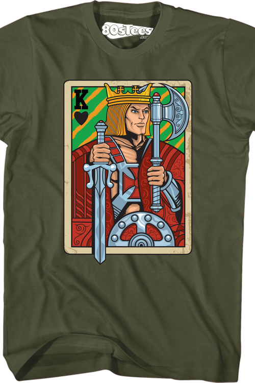 He-Man King Adam Playing Card T-Shirt