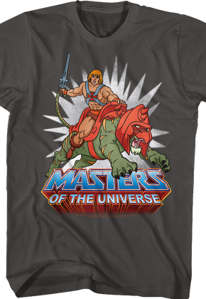 He-Man Rides Into Battle Masters of the Universe T-Shirt