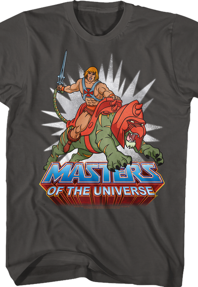 He-Man Rides Into Battle Masters of the Universe T-Shirt