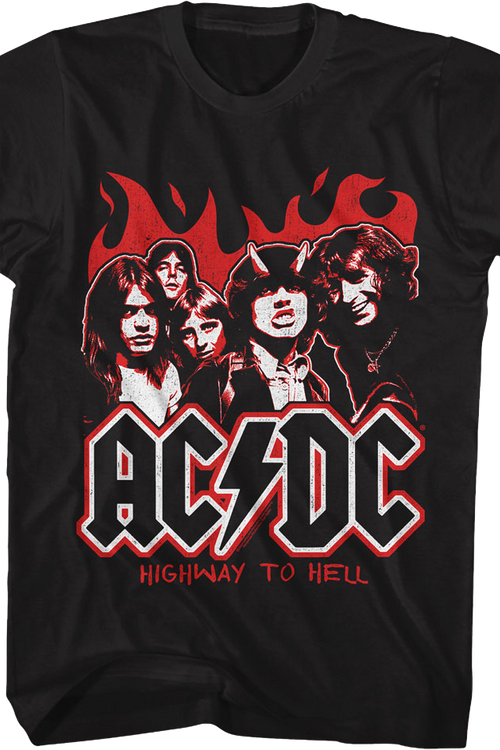 Highway To Hell Flames ACDC Shirt