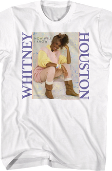 How Will I Know Single Cover Whitney Houston T-Shirt