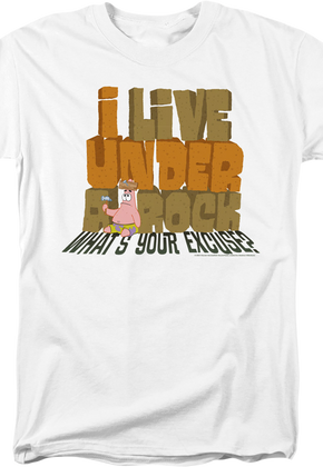 I Live Under A Rock SpongeBob SquarePants T-Shirt