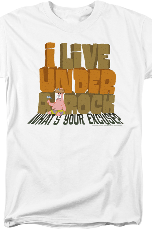 I Live Under A Rock SpongeBob SquarePants T-Shirt