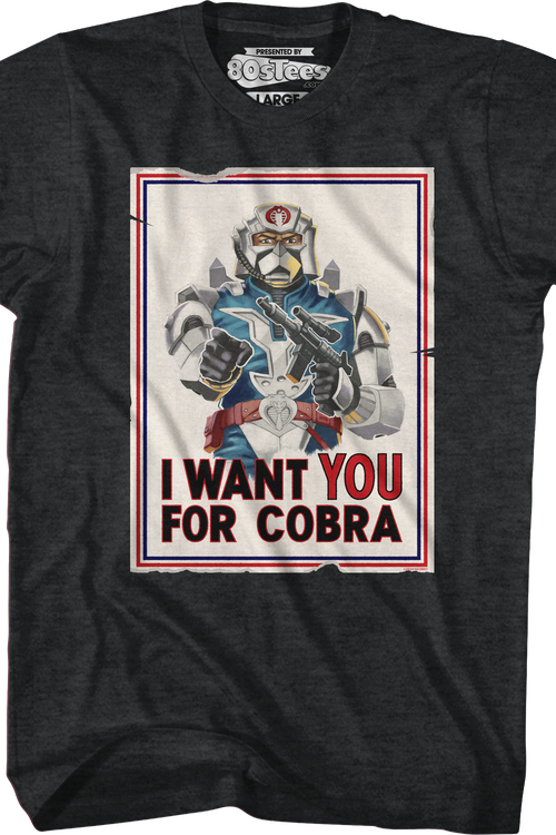 I Want You For Cobra Poster GI Joe T-Shirt