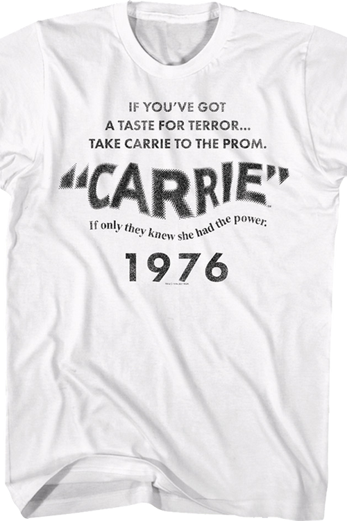 If You've Got A Taste For Terror Carrie T-Shirt