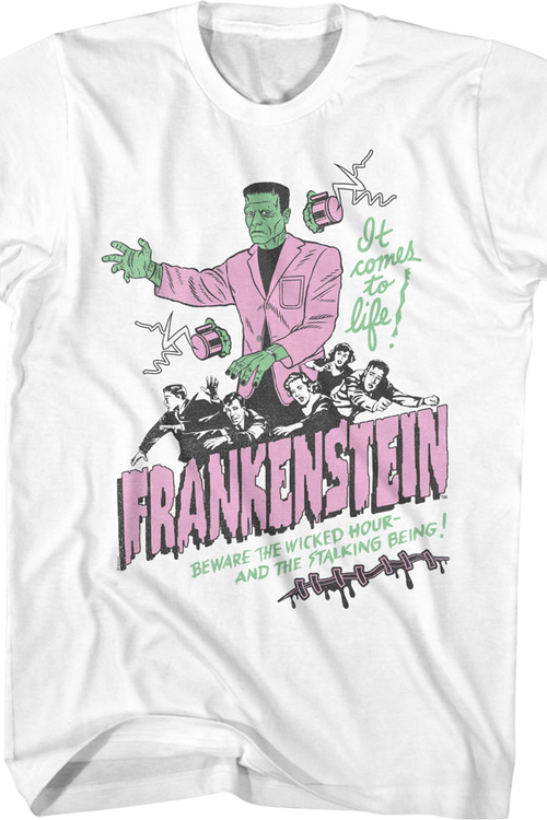 It Comes To Life Illustration Frankenstein T-Shirt