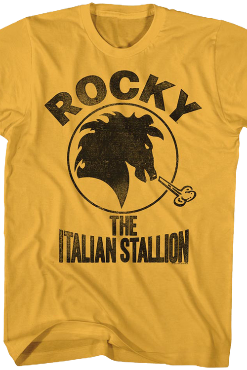 Distressed Italian Stallion Logo Rocky T-Shirt