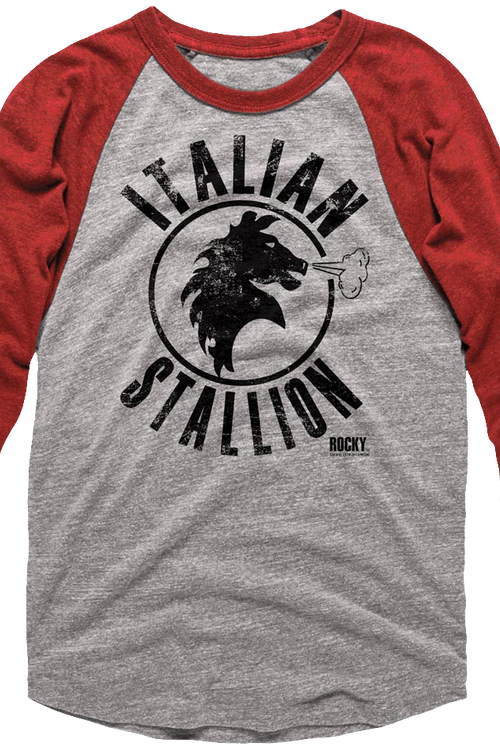 Italian Stallion Rocky Raglan Baseball Shirt