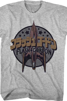 Japanese Text Flash Gordon T-Shirt