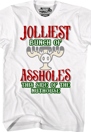 Jolliest Bunch Of Assholes Moose Mug Christmas Vacation T-Shirt