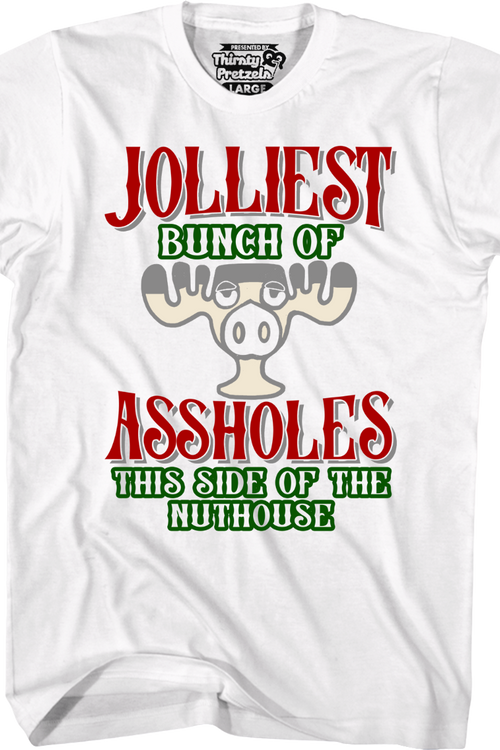 Jolliest Bunch Of Assholes Moose Mug Christmas Vacation T-Shirt