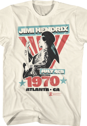 July 4th 1970 Jimi Hendrix T-Shirt