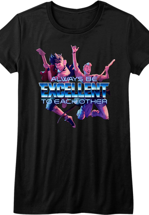 Womens Always Be Excellent To Each Other Bill and Ted Shirt