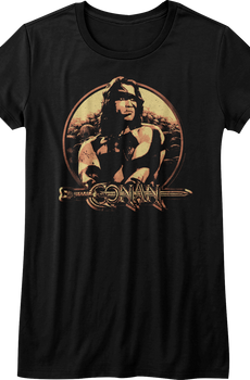 Ladies Distressed Conan The Barbarian Shirt