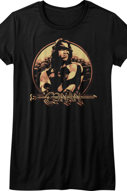 Ladies Distressed Conan The Barbarian Shirt