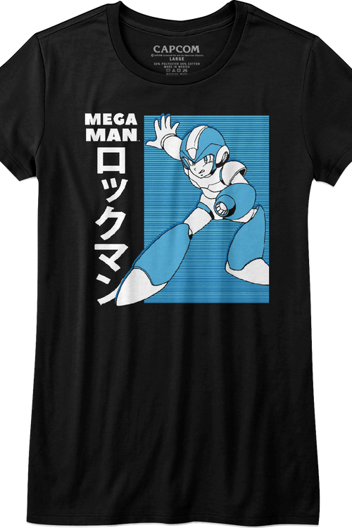 Womens Japanese Mega Man Shirt