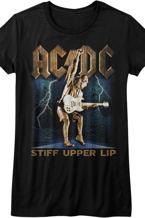 Ladies Stiff Upper Lip ACDC Shirt