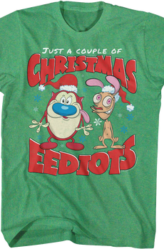 Just A Couple Of Christmas Eediots Ren And Stimpy T-Shirt