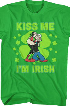 Kiss Me I'm Irish Popeye T-Shirt