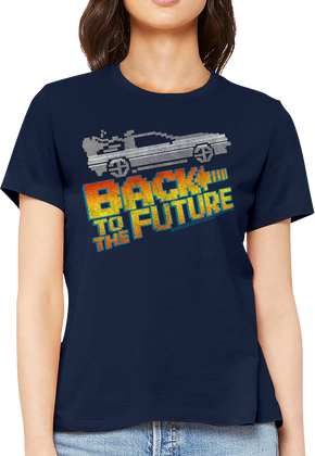 Ladies 8-Bit Back To The Future Shirt