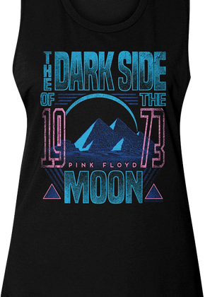 Ladies Dark Side of the Moon 1973 Pink Floyd Muscle Tank Top