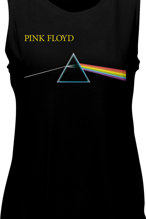 Ladies Dark Side of the Moon Pink Floyd Muscle Tank Top