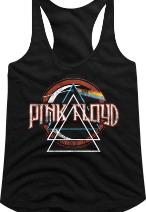 Ladies Dark Side Of The Moon Pink Floyd Racerback Tank Top