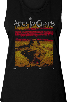 Ladies Dirt Alice In Chains Muscle Tank Top