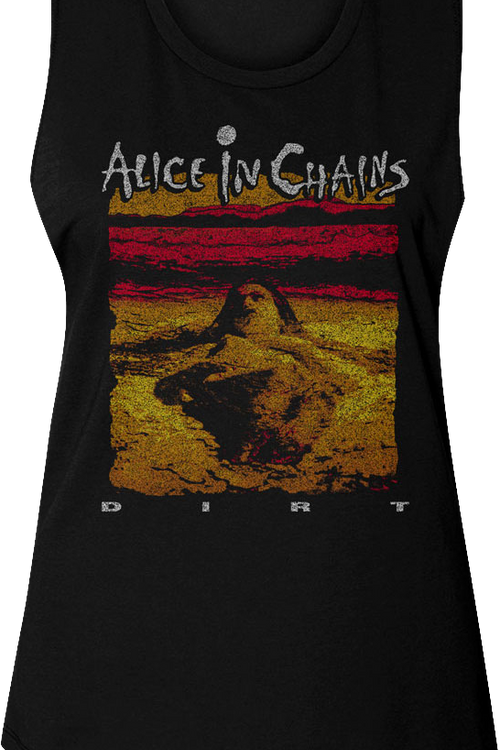 Ladies Dirt Alice In Chains Muscle Tank Top