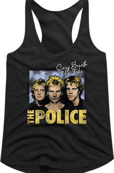 Ladies Every Breath You Take The Police Racerback Tank Top