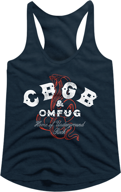 Ladies Home of Underground Rock CBGB Racerback Tank Top