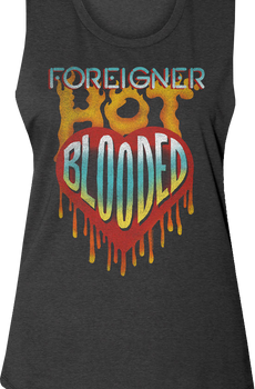 Ladies Hot Blooded Foreigner Muscle Tank Top