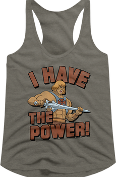Ladies I Have the Power Masters of the Universe Racerback Tank Top