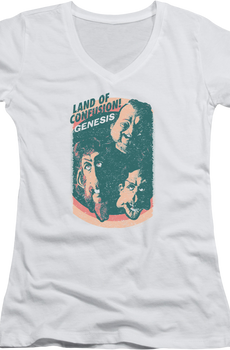 Ladies Land Of Confusion Genesis V-Neck T-Shirt